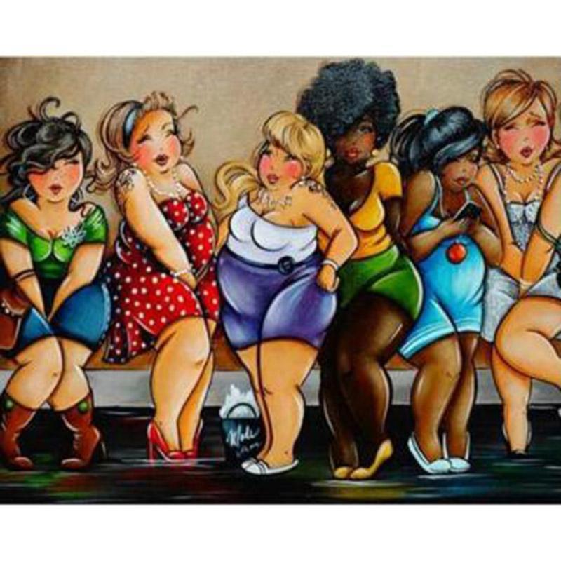 F&S Diamond Painting Store Fat Lady At A Party