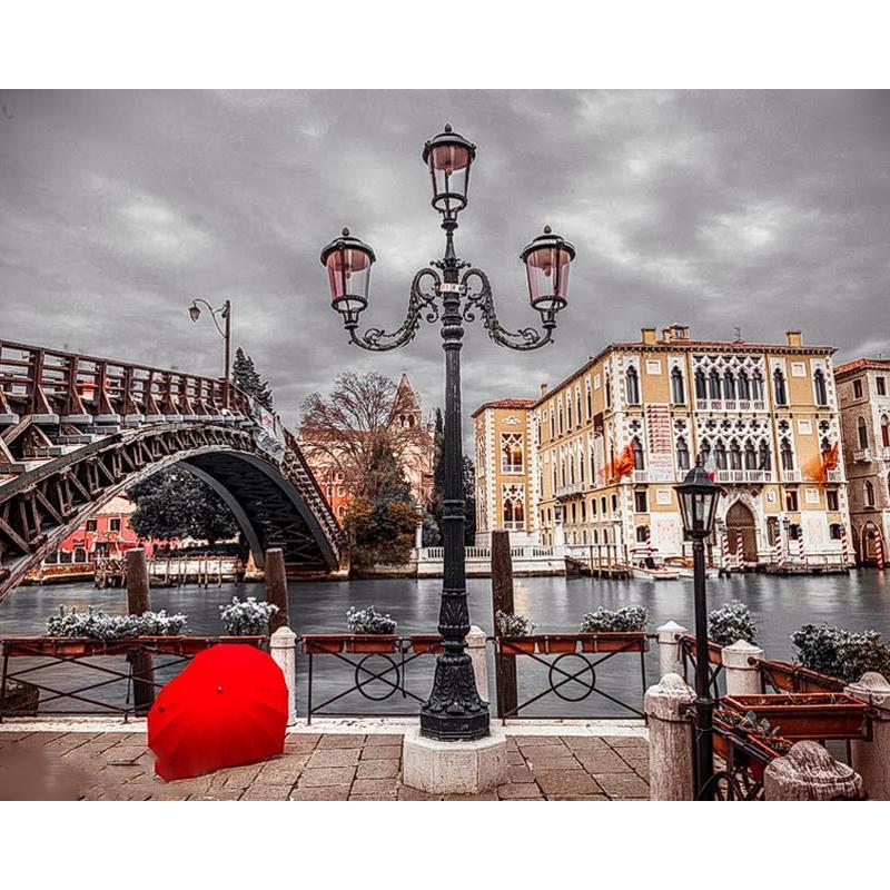 F&S Diamond Painting Store Bridge Landscape City