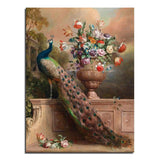 F&S Diamond Painting Store Peacock And Flower Vase