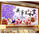F&S Diamond Painting Store Purple Peacock in Rosebush