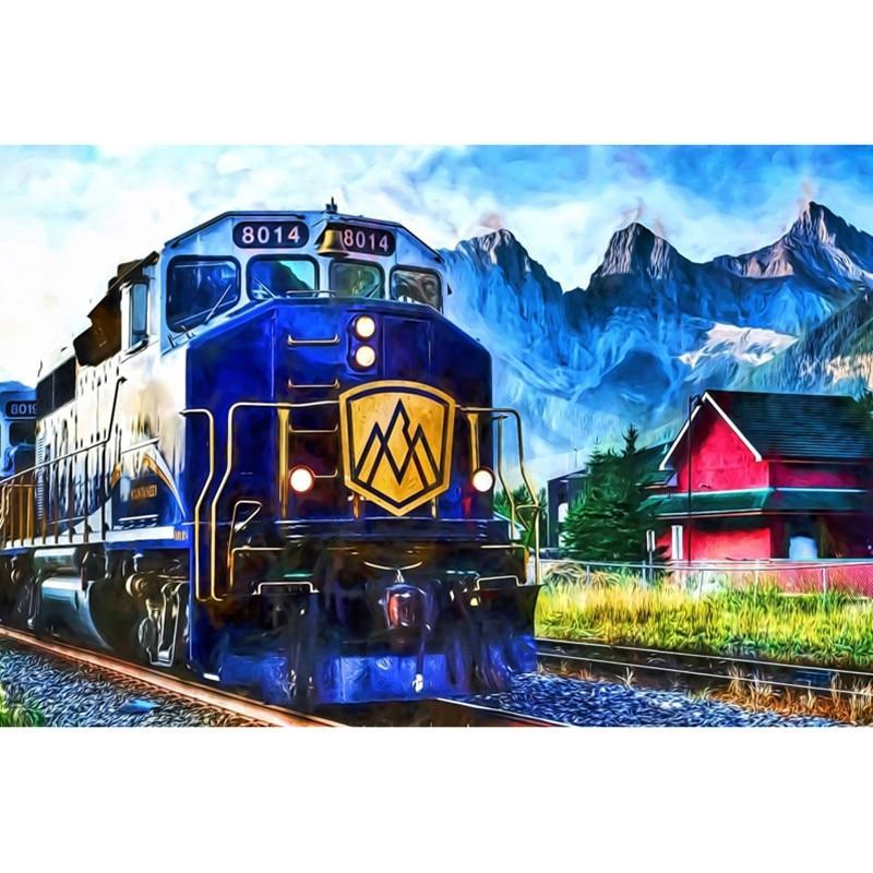 F&S Diamond Painting Store Blue Train