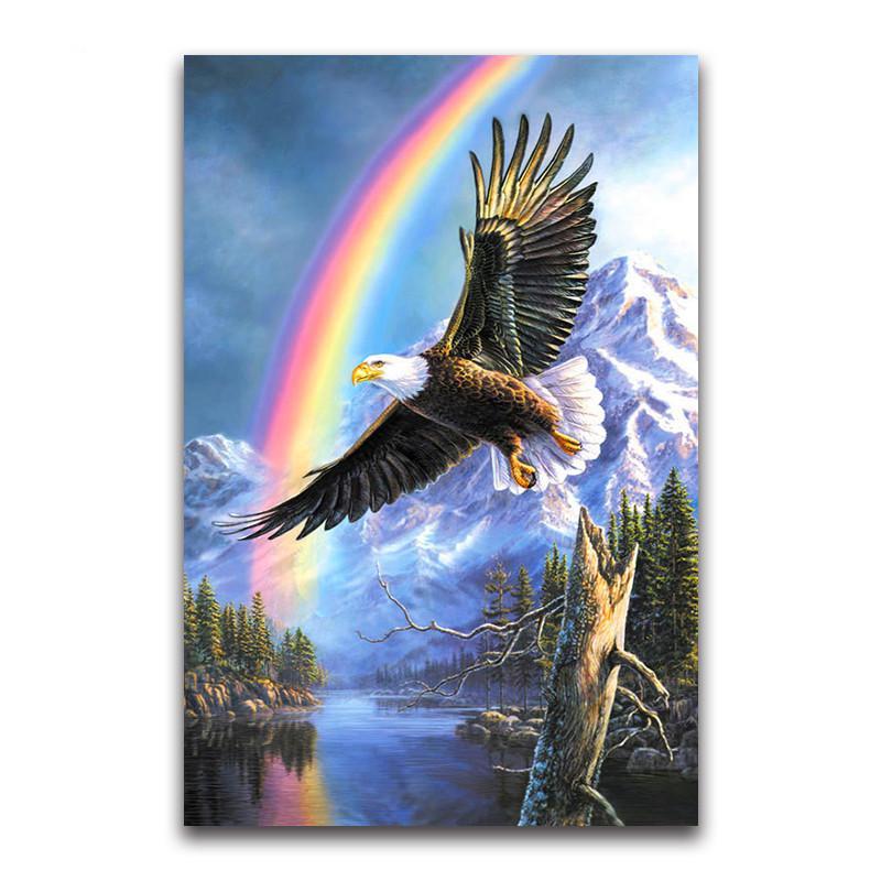 F&S Diamond Painting Store Eagle Flying through the Mountains