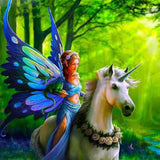 F&S Diamond Painting Store Fairy on Unicorn