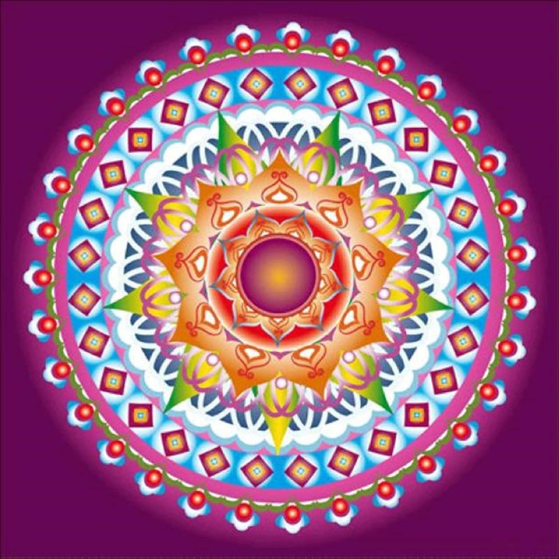 F&S Diamond Painting Store Purple Round Mandala