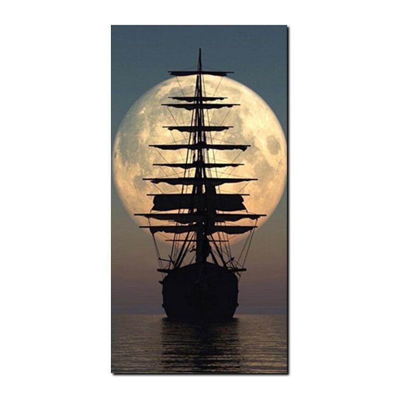 F&S Diamond Painting Store Moon And Ship