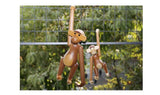 Nordic Denmark Craft Arts Monkey Solid Teak Wood Joint Figurines