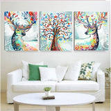 F&S Diamond Painting Store Colorful Painted Deer 3 Li¨¨ge