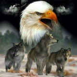 F&S Diamond Painting Store Three Wolves And Eagle