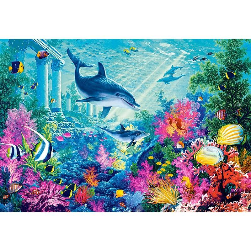 F&S Diamond Painting Store Dolphins Underwater