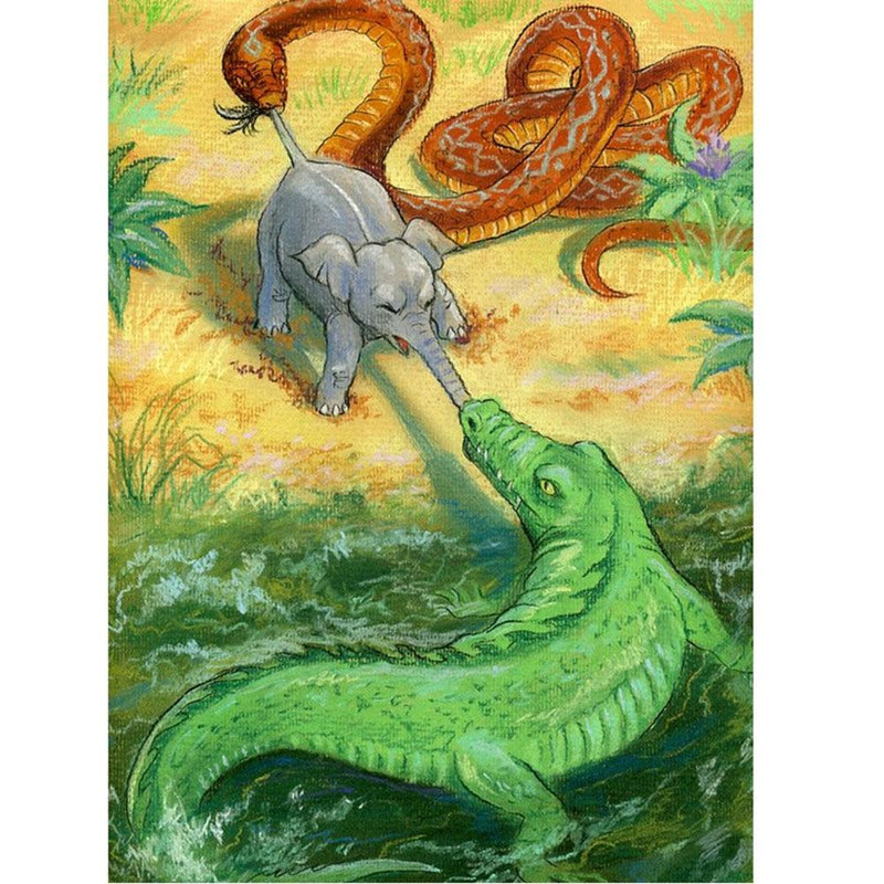 F&S Diamond Painting Store Elephant In Combat