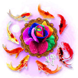 F&S Diamond Painting Store Rose And Nine Fish