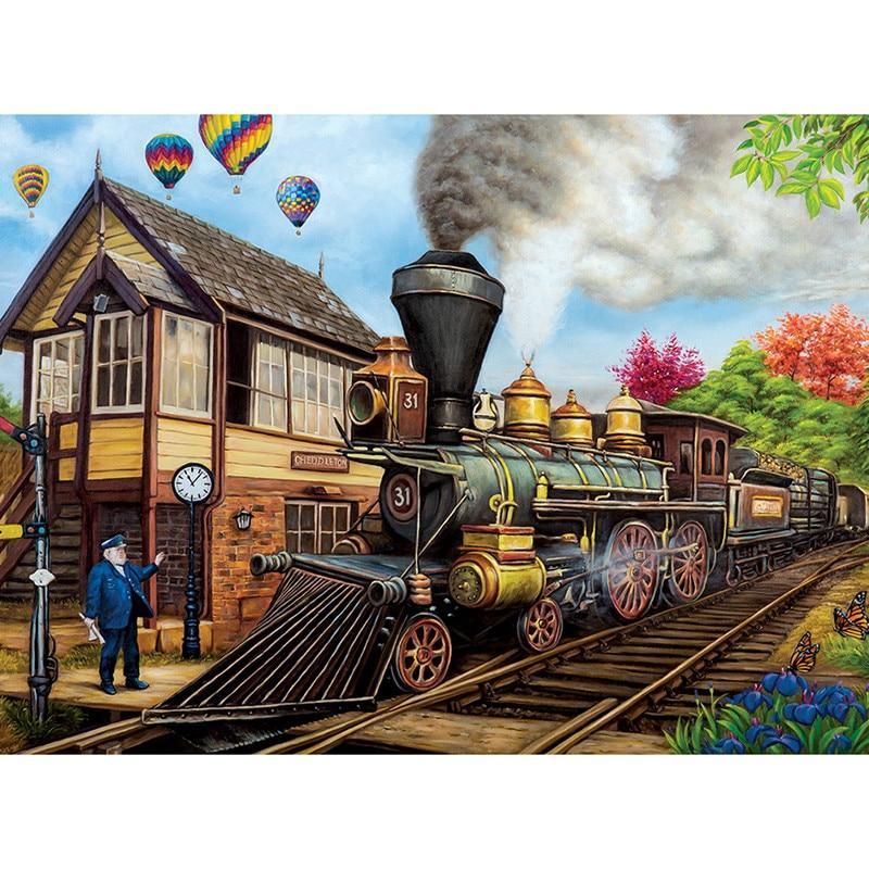 F&S Diamond Painting Store Station Master And Train