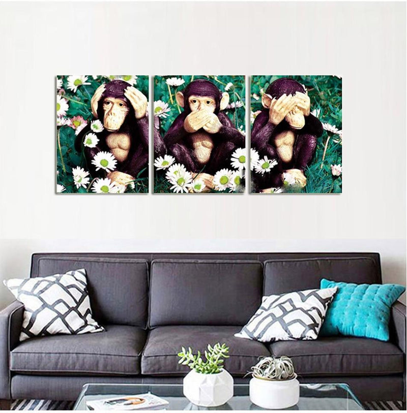 F&S Diamond Painting Store 3 Li¨¨ge Cute Monkeys
