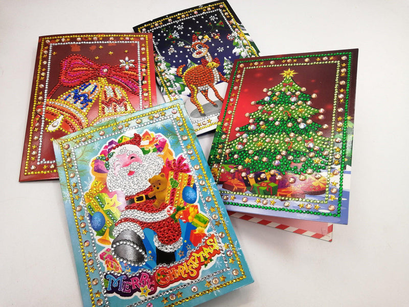 F&S Diamond Painting Store Luxury Christmas Cards Collection 15x15cm 8 pcs