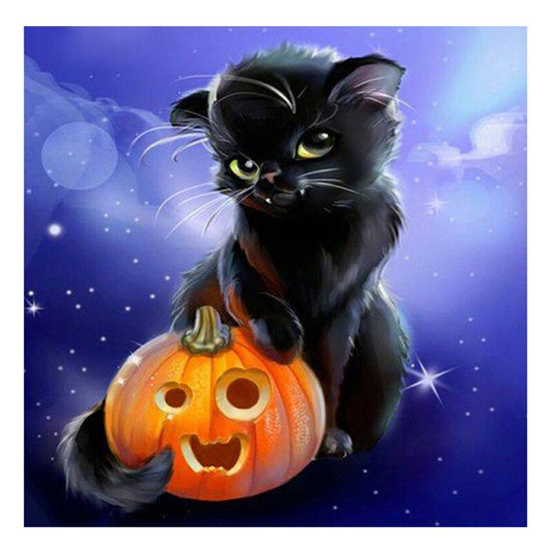 F&S Diamond Painting Store Halloween Black Cat