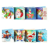 F&S Diamond Painting Store Christmas Cards Collection Blue 15x15cm 8 pcs