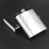 Portable stainless steel hip flask flagon