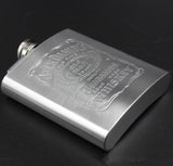 Portable stainless steel hip flask flagon