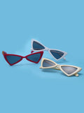 Triangle Cat Eye Frame Sunglasses