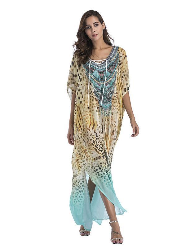Large Size Printed Dress