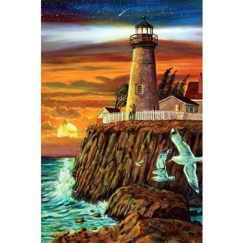 F&S Diamond Painting Store Cliff Lighthouse