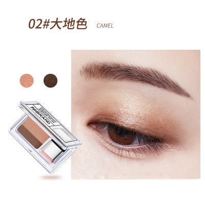 Double Color Eye Shadow Makeup Palette Glitter Palette Eyeshadow Pallete Waterproof Glitter Eyeshadow Shimmer Cosmetics