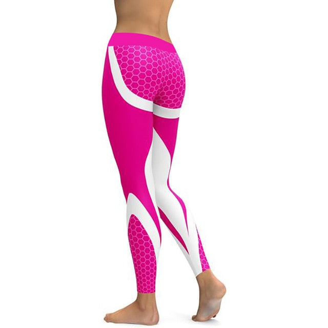 Yoga Pants Honeycomb Carbon Leggings Women Fitness Wear