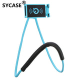 Lazy Bracket Universal 360 Degree Rotation Flexible Phone Selfie Holder Snake-like Neck Bed Mount Anti-skid For iPhone Android