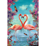 F&S Diamond Painting Store Love Flamingo