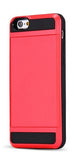 Luxury Dual Layer Hybrid Back Case With Slide Hide Card Holder for iphone 5 6 7 plus Hard Slim TPU Soft Armor Hybrid Back Cover