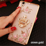 Luxury Rhinestone cover case For OPPO R9 R9s R7 R7S Plus A59 F1s A53 A51T A57 A39 A37 A35 F1 A33 A31T diamond phone cases shell