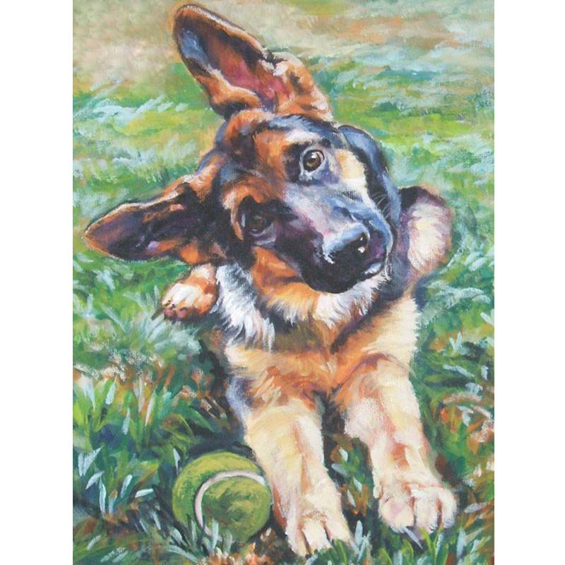 F&S Diamond Painting Store Military Dog