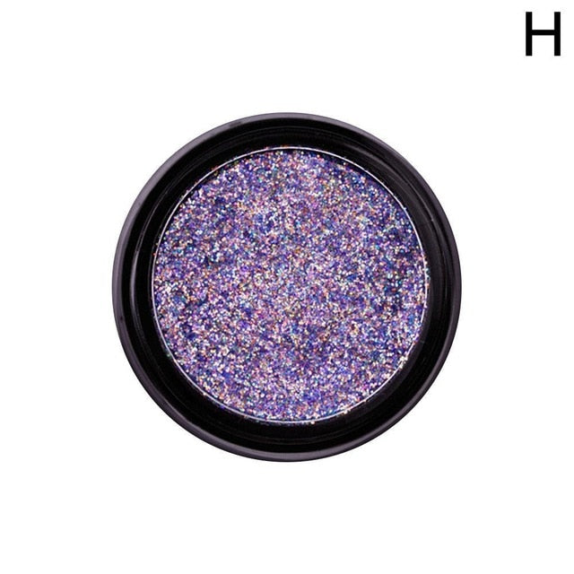 New 14 Colors Pigment Shimmer Metallic Eye Shadow Glitter Loose Powder Eyeshadow Makeup paleta de sombra Diamond Lips