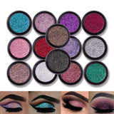 New 14 Colors Pigment Shimmer Metallic Eye Shadow Glitter Loose Powder Eyeshadow Makeup paleta de sombra Diamond Lips