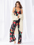 Velvet Straps Jumpsuit