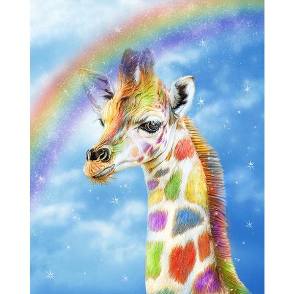 F&S Diamond Painting Store Rainbow Giraffe