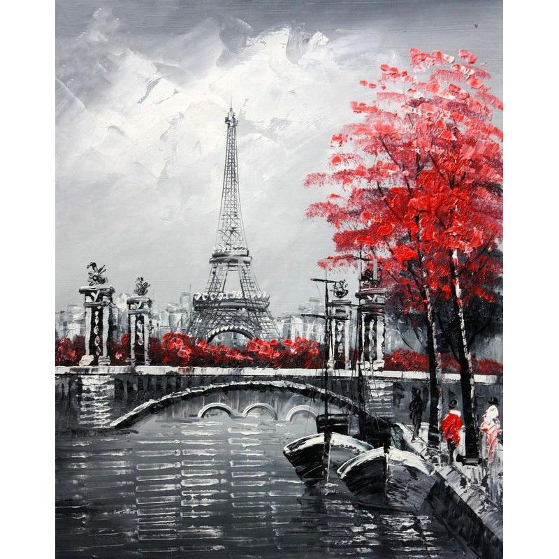 F&S Diamond Painting Store Red Tree And Tower
