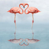 F&S Diamond Painting Store Pink Flamingo In Love