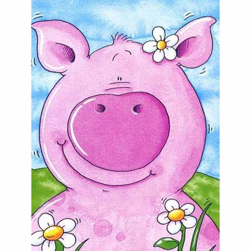 F&S Diamond Painting Store Pink Pig