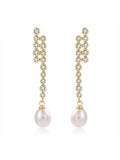 Pure Silver Pearl Earrings