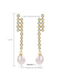 Pure Silver Pearl Earrings