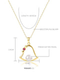 Bell Pattern Pearl Necklace