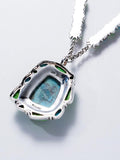 Natural Turquoise Silver Necklace
