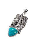 Natural Turquoise Silver Pendant