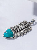 Natural Turquoise Silver Pendant