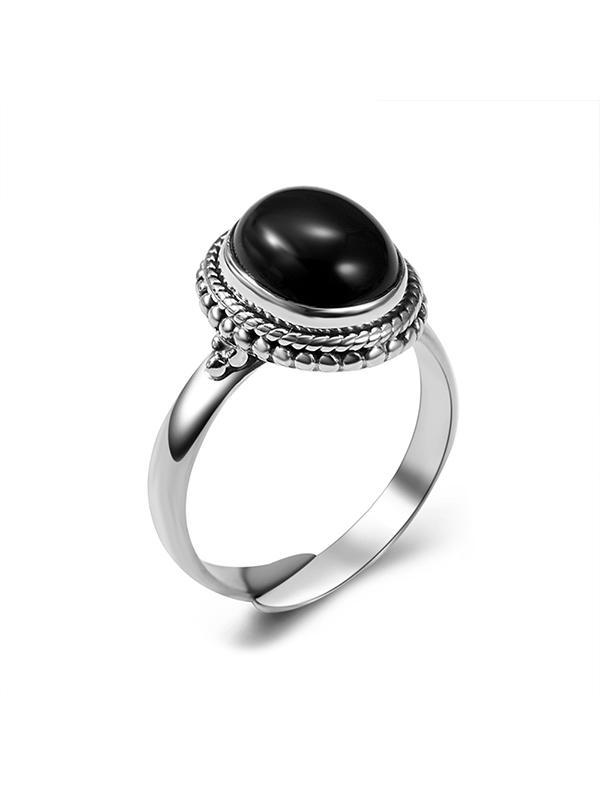 Black&Blue Silver Ring