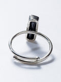 Natural Obsidian Opening Ring
