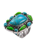 Natural Turquoise Silver Ring
