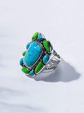 Natural Turquoise Silver Ring