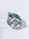 Natural Turquoise Silver Ring